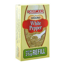 Rossmorr Ground White Pepper 25g