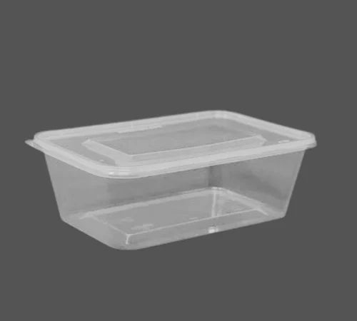 Plastic container transparent (750 ml)