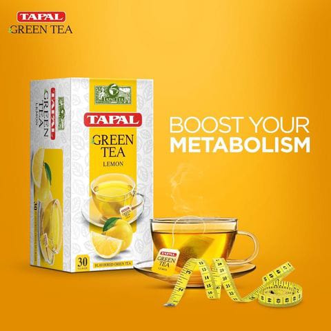 Tapal lemon green tea bags 30 pieces 45 GM